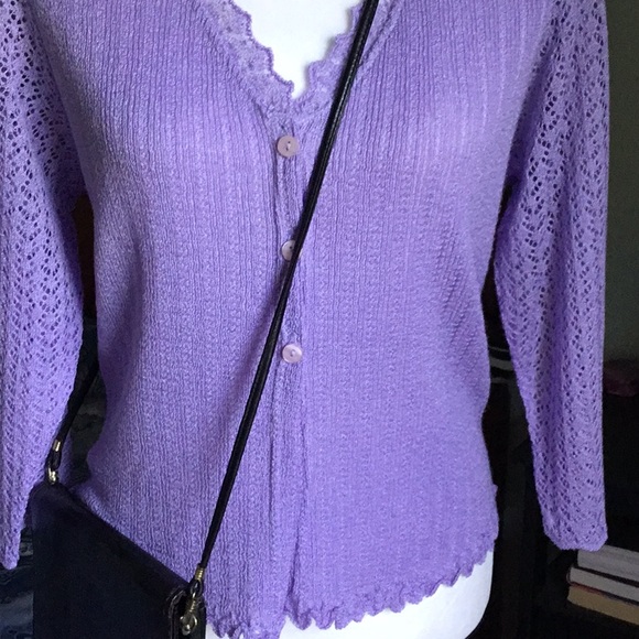 Norton McNaughton lavender cardigan - Picture 3 of 5